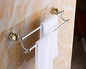 5411不锈钢毛巾杆 双杆