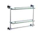 6416双层置物架带杆-毛巾架