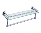 6414化妆台带杆-不锈钢毛巾架