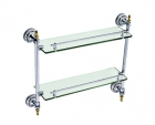 6315双层置物架-不锈钢毛巾架