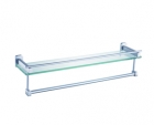777-13单层置物架带杆-不锈钢毛巾架
